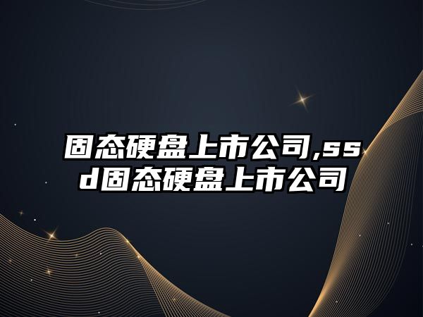 固態硬盤上市公司,ssd固態硬盤上市公司