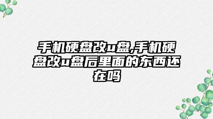 手機硬盤改u盤,手機硬盤改u盤后里面的東西還在嗎