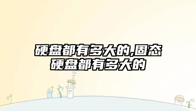 硬盤都有多大的,固態硬盤都有多大的